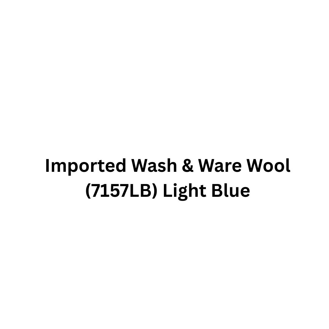Imported Wash & Ware Wool (7157LGB) - Light Gery Blue
