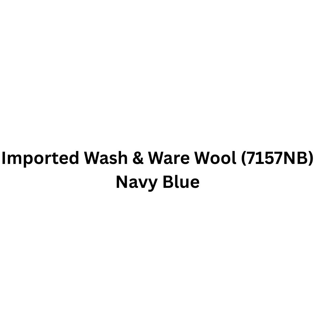 Imported Wash & Ware Wool (7157NB) - Navy Blue