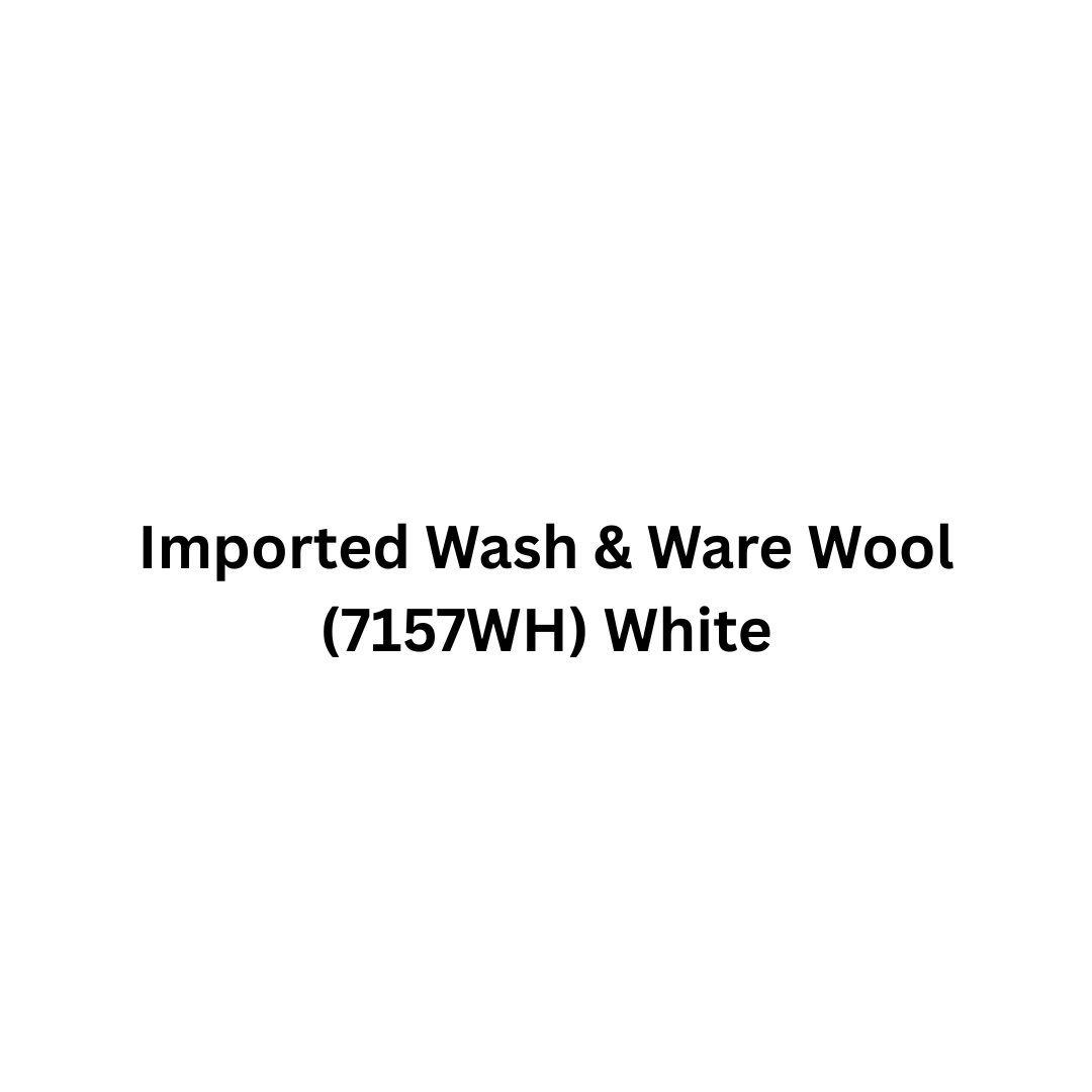 Imported Wash & Ware Wool (7157WH) - White